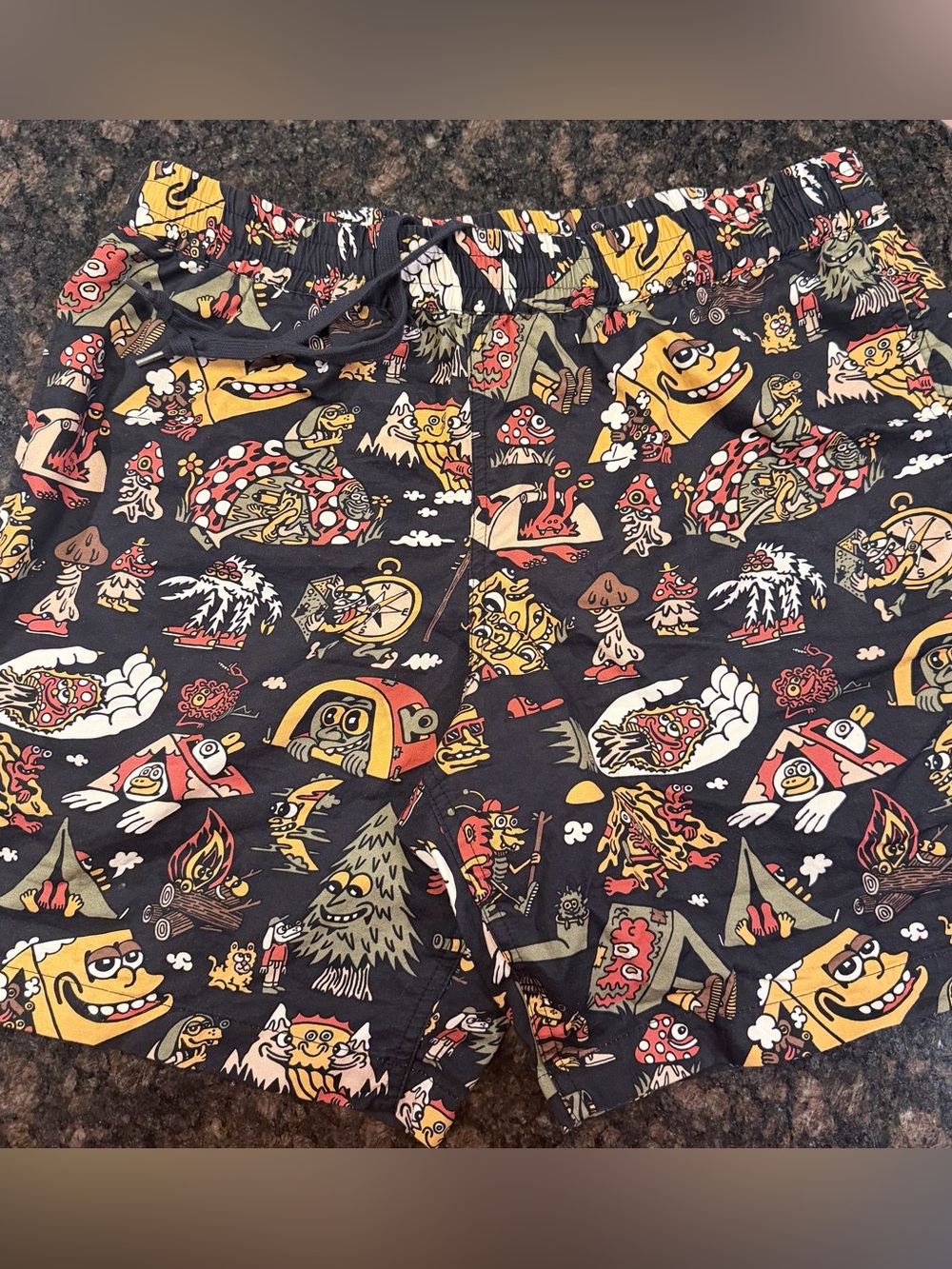Killer Acid “Get Lost” All-Over Print Shorts  Medium